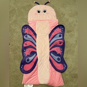Bixbee Pink and Purple Butterfly Sleeping Bag